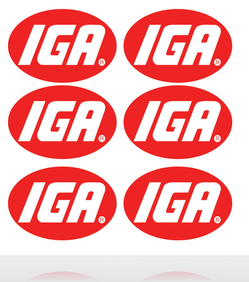 IGA-Markets-Store Branding-Identification Decals-12"