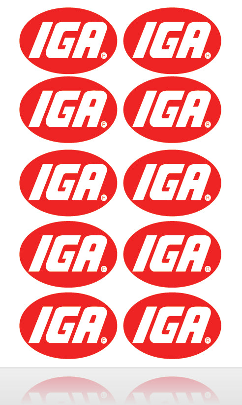 IGA Store Branding-Identification Decals-6"