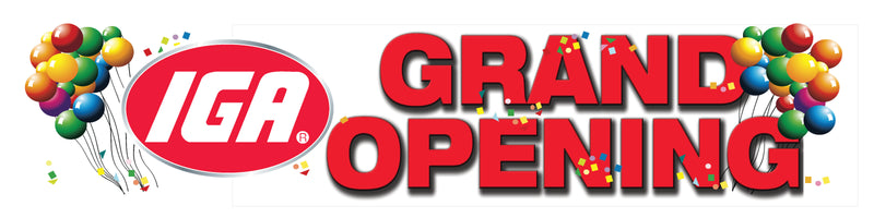 IGA Grand Opening Banner-5'x3'