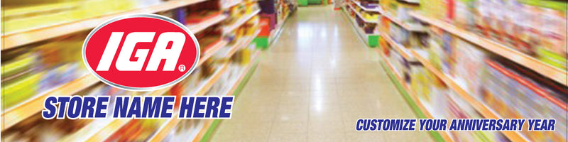 IGA Semi-Custom Banner-10'x2'