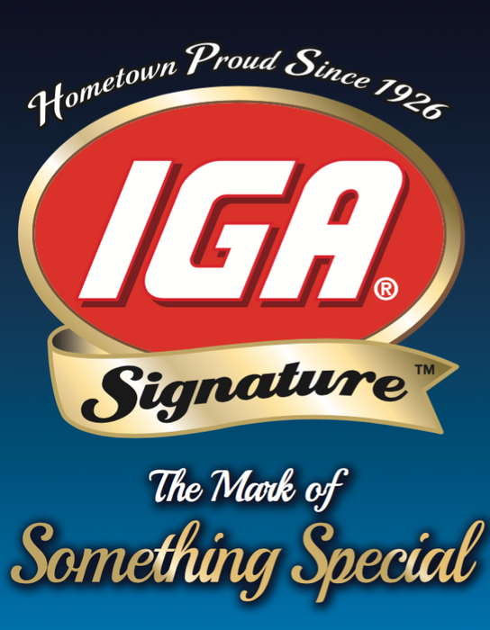 IGA Signature Stanchion Sign 22" x 28"