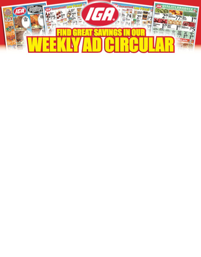 IGA Circular Stanchion Sign Header