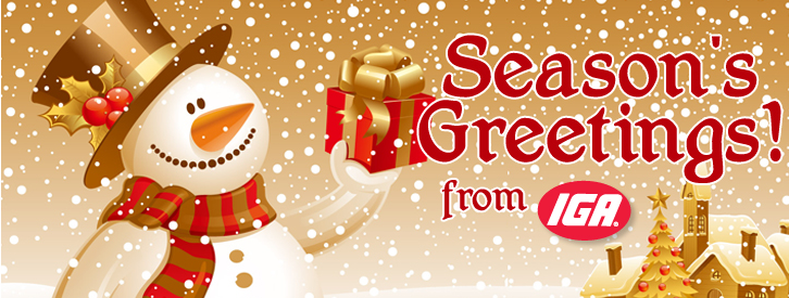 IGA Seasons Greetings Banner-5'x3'