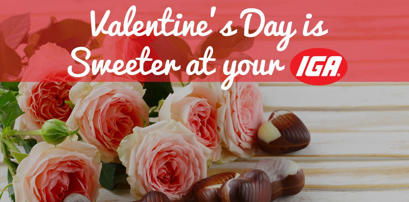 IGA Valentine's Day Seasonal Signs- 5 pcs