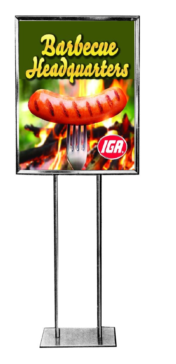 IGA Supermarkets BBQ Headquarters Stanchion Sign