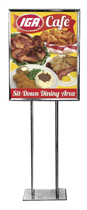 IGA Cafe Floor Stand Stanchion Sign