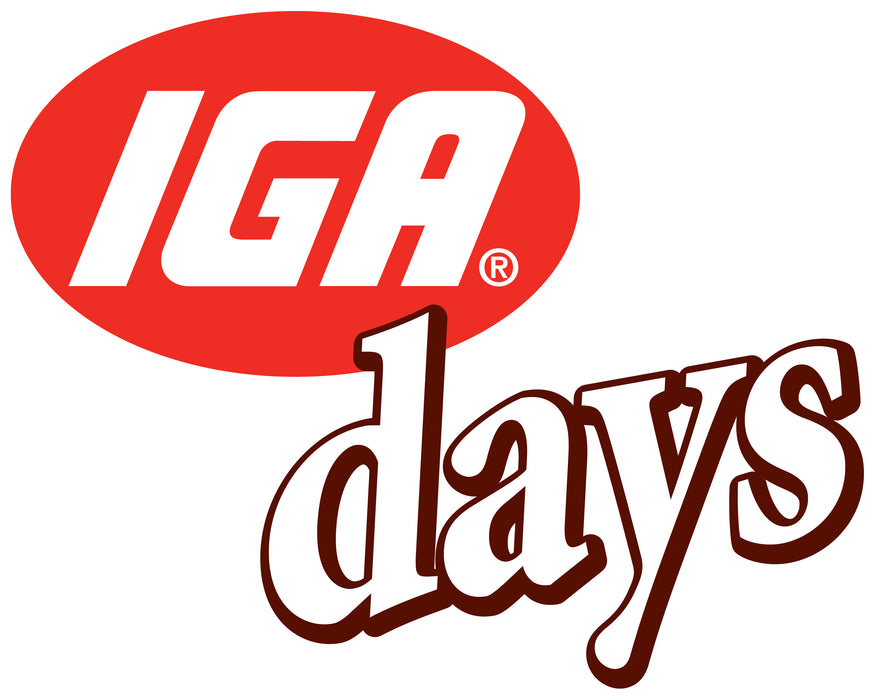 IGA Days Floor Stand Sign-22"W x 28"H