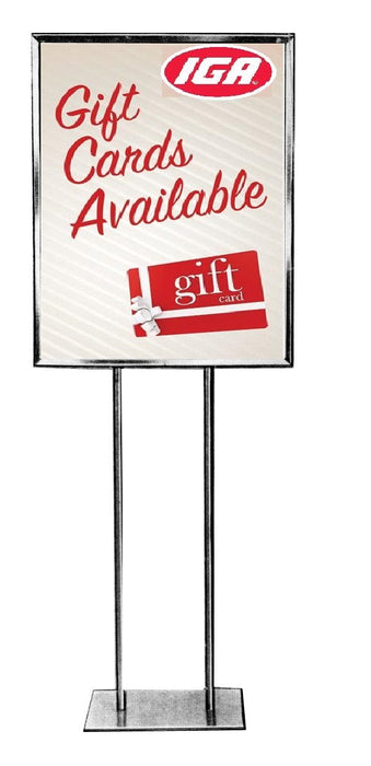 IGA Gift Cards Available Floor Stand Sign -22"W x 28"H
