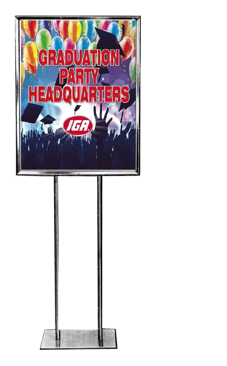 IGA Graduation Headquarters Stanchion Sign 22" x 28"