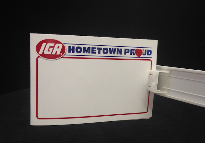 IGA Hometown Proud Shelf Signs