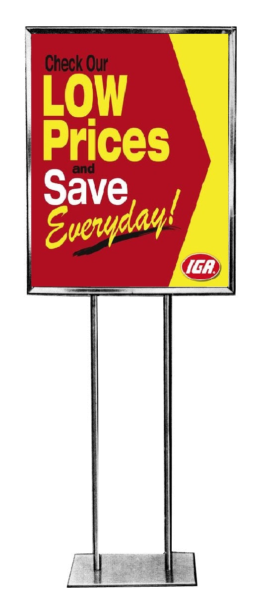 IGA Everyday Low Prices Stanchion Sign 22" x 28"