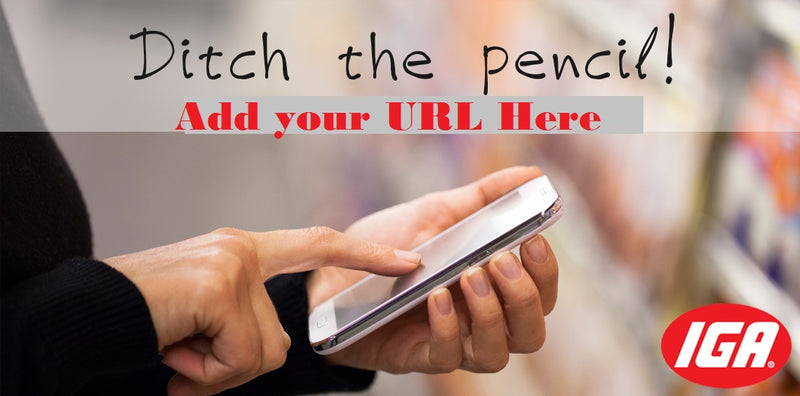 IGA Online Shopping Banner-Semi Custom 10'x2'