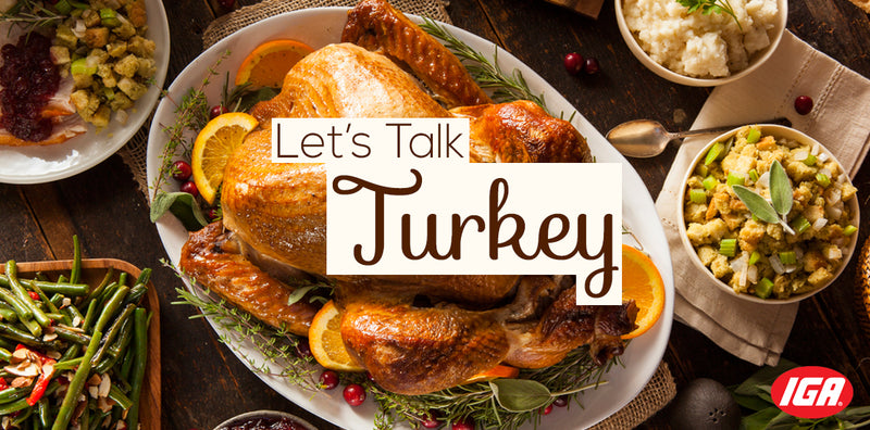 IGA Thanksgiving Turkey Signs- 5 pcs