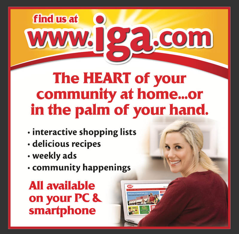 IGA Website Hanging Sign 22"W x 22"L