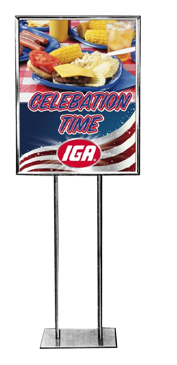 IGA Summer Cookout Celebration Stanchion Sign 22" x 28"