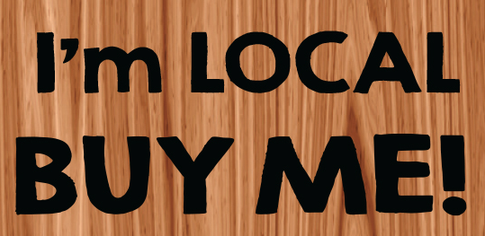 Buy Local Lawn Yard Signs for Supermarkets- 24"W x 18"H- 2 pieces