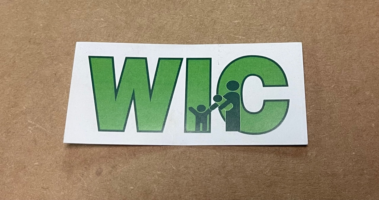 WIC Information Price Channel Shelf Molding Tags- 100 pieces