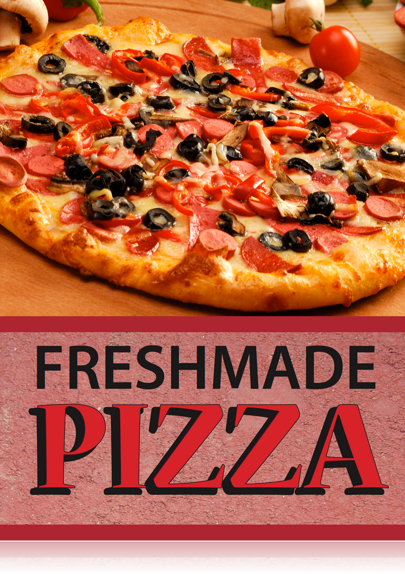 Pizza Sign 22"W x 28"H- 2 per pack