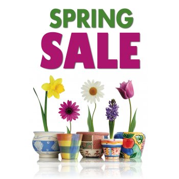 Spring Sale Floor Stand Stanchion Sign