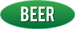 Interior Retail Store Signage-Beer Sign- Green