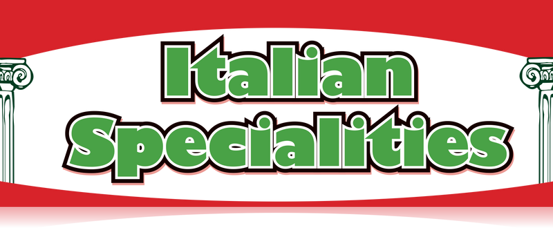 Italian Specialities End Cap-Gondola Signs- 36" W x 18" H