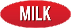 Milk Red Wall Sign