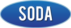 Soda Blue Wall Mount Sign