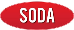 Soda Red Wall Mount Sign