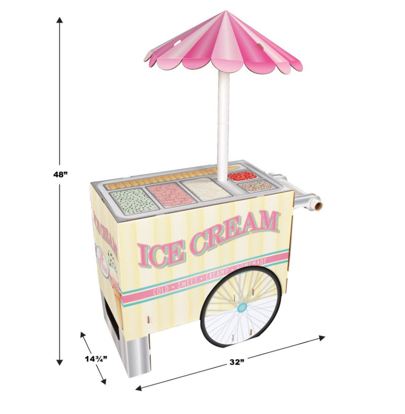 Ice Cream Cart Display Props- 3 pieces
