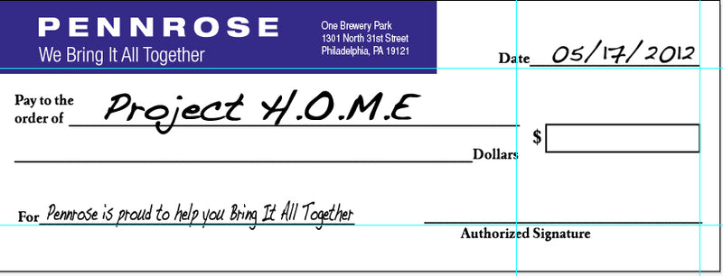 Jumbo Checks-Custom Printed -Big Over Sized Presentation Checks