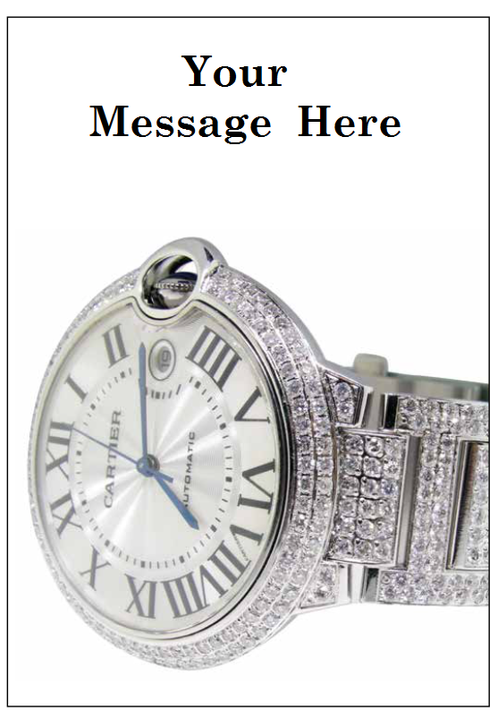 Jewelry Store Watch Sale Floor Stand Stanchion Signs 22"x28"
