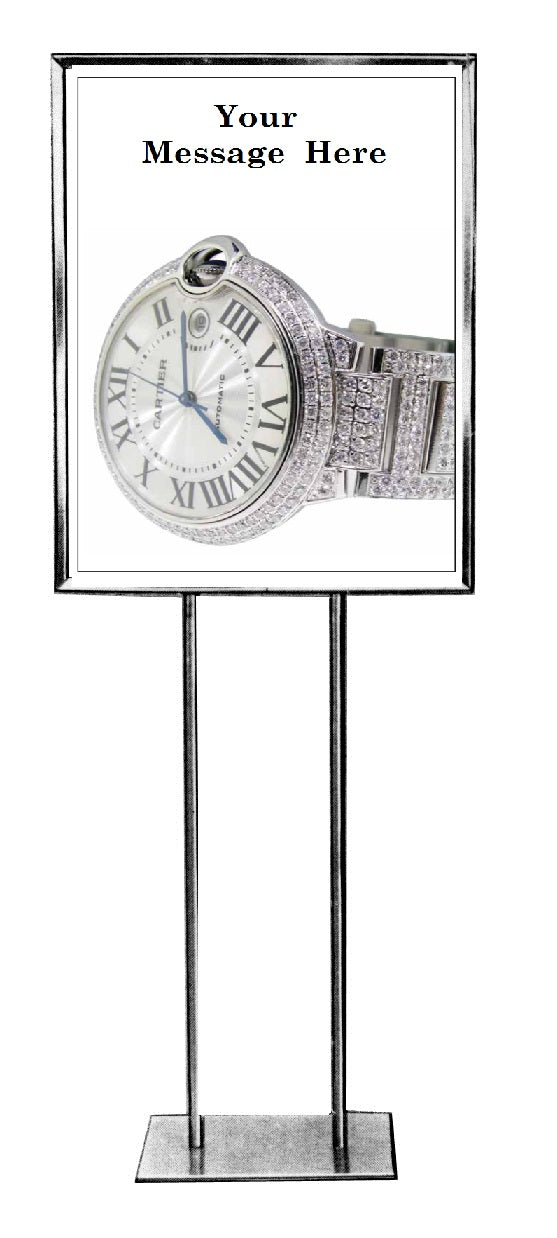 Jewelry Store Watch Sale Floor Stand Stanchion Signs 22"x28"