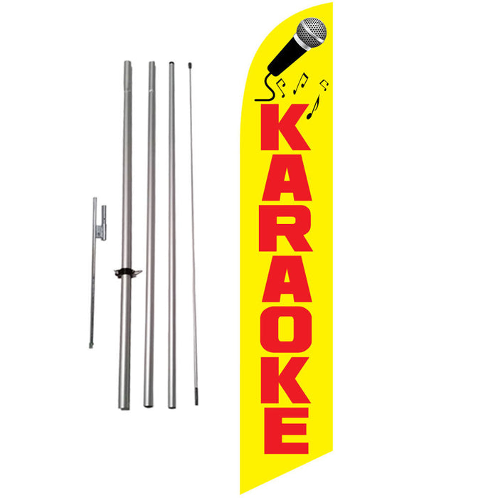 Karaoke Feather Flag Kit