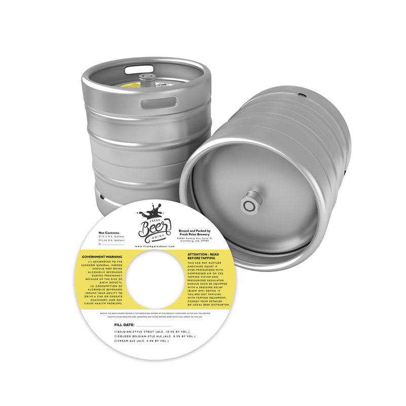 Keg Collars-Custom Printed Two Colors 24pt. 125 pieces