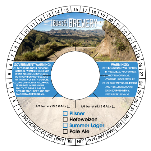 Keg Collars-Full Color Custom Printed 125 pieces