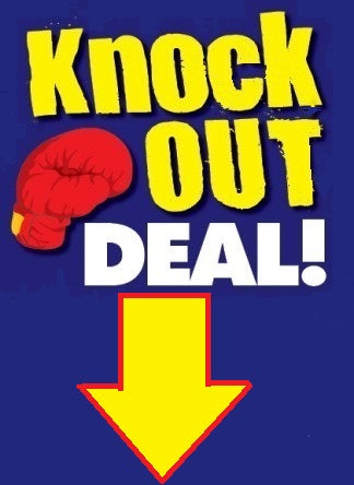 Knock Out Deal Floor Stand Sign