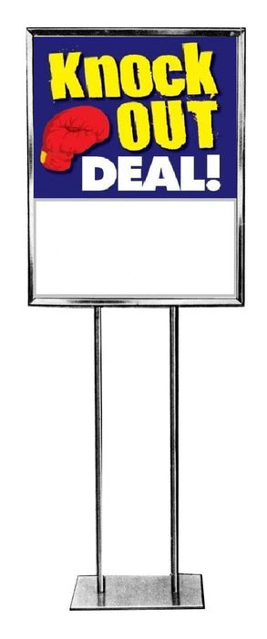 Knock Out Deal Floor Stand Stanchion Signs-Poster 22" x 28"