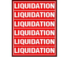 Liquidation Standard Posters Floor Stand Signs-VALUE PACK
