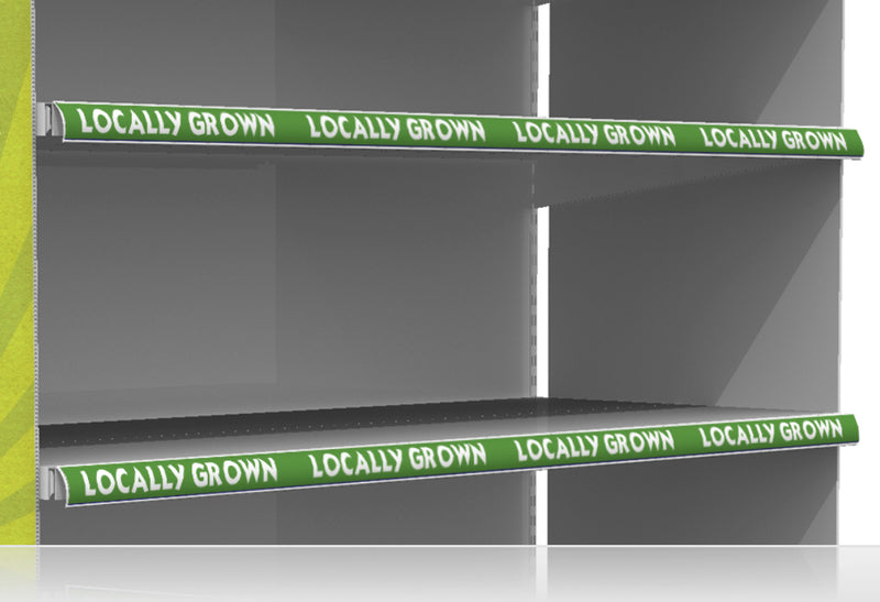 Locally Grown Price Channel Shelf Molding Strips
