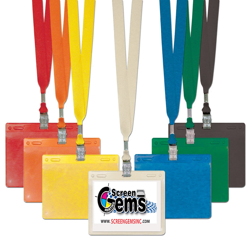Lanyard & ID Badge Holder Sets-500