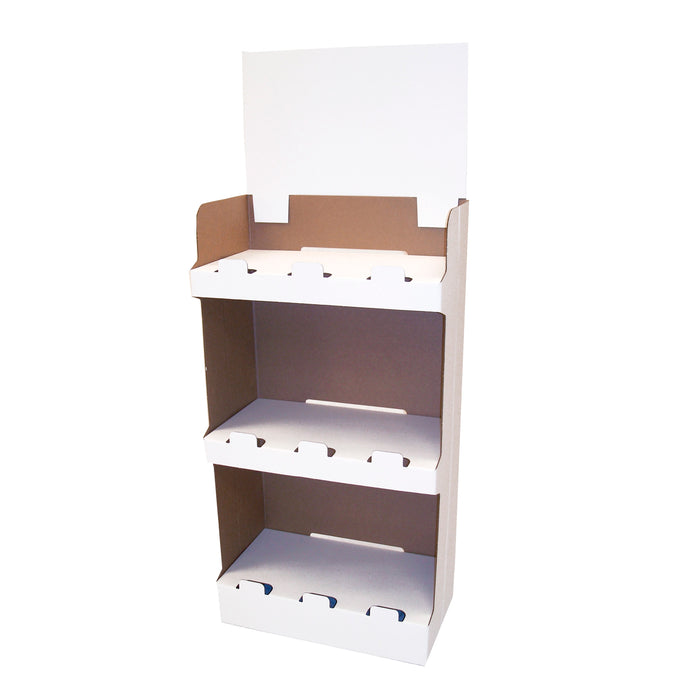 Large Cardboard 3 Shelf Display Bin