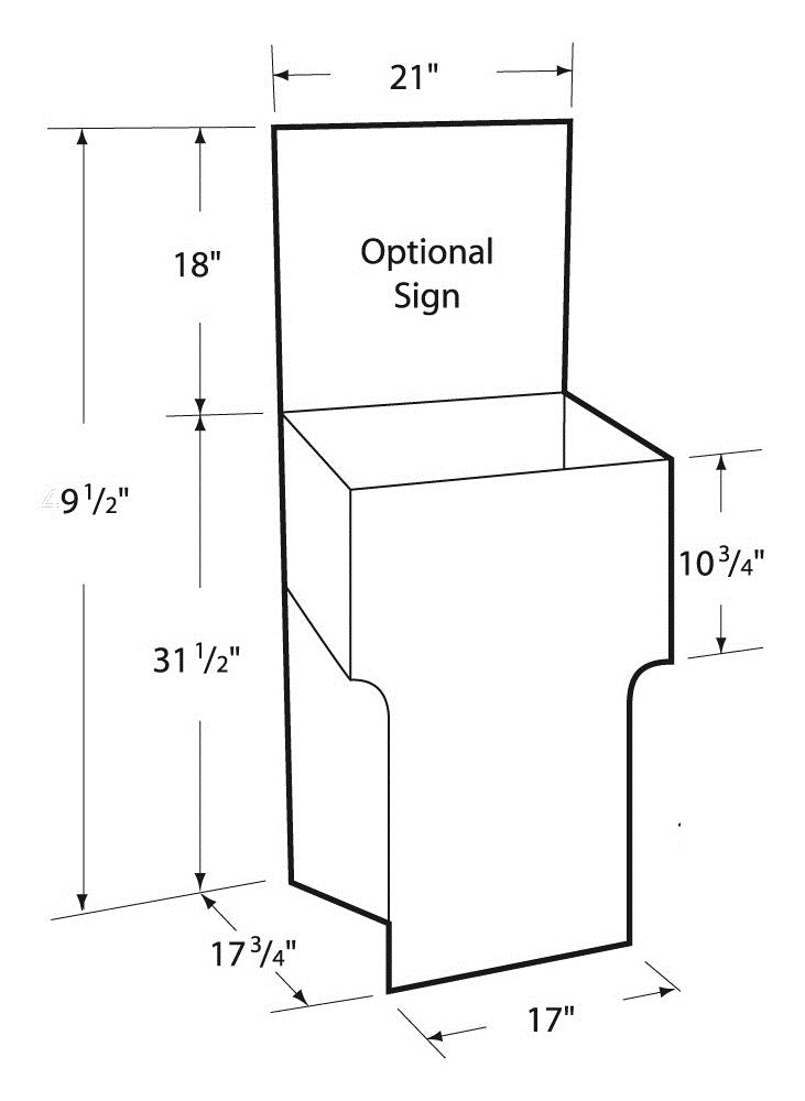 Large Cardboard Display Dump Bin
