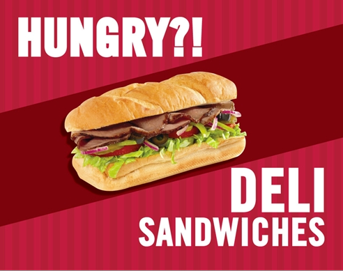 Lawn Yard Signs for Supermarkets-Deli- 24"W x 18"H