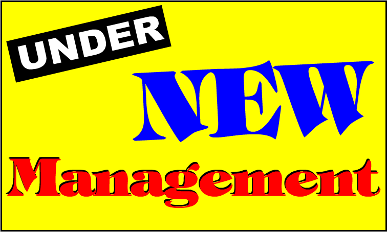 Under New Management Lawn-Yard Signs-24"W x 18"H
