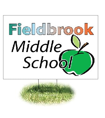 Lawn-Yard Signs for Schools-Custom Printed-18" x 12"- 10 pieces
