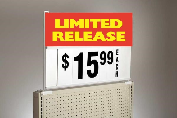 Large Spiral Sign Board Header Insert Limited Release 6"