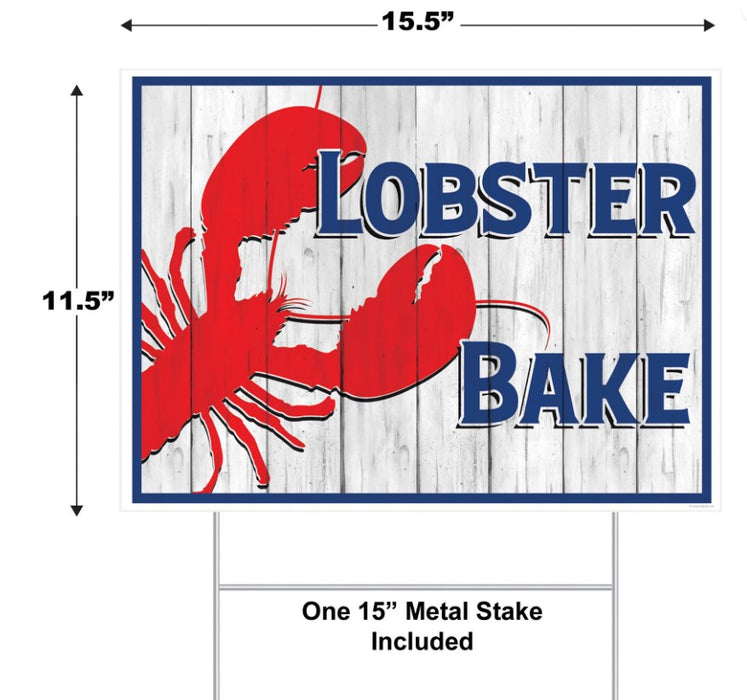 Lobster Bake Lawn Yard Signs-6 pieces