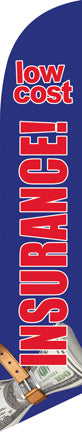 Low Cost Insurance Feather Flags-Blue