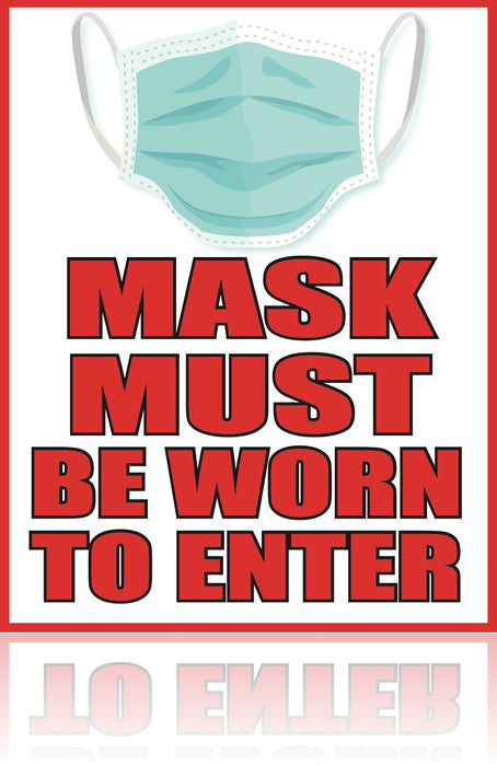 COVID-19 Mask Must Be Worn Sign 11x17