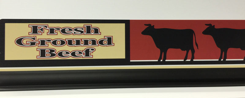 Fresh Ground Beef Meat Case Divider-24" Long